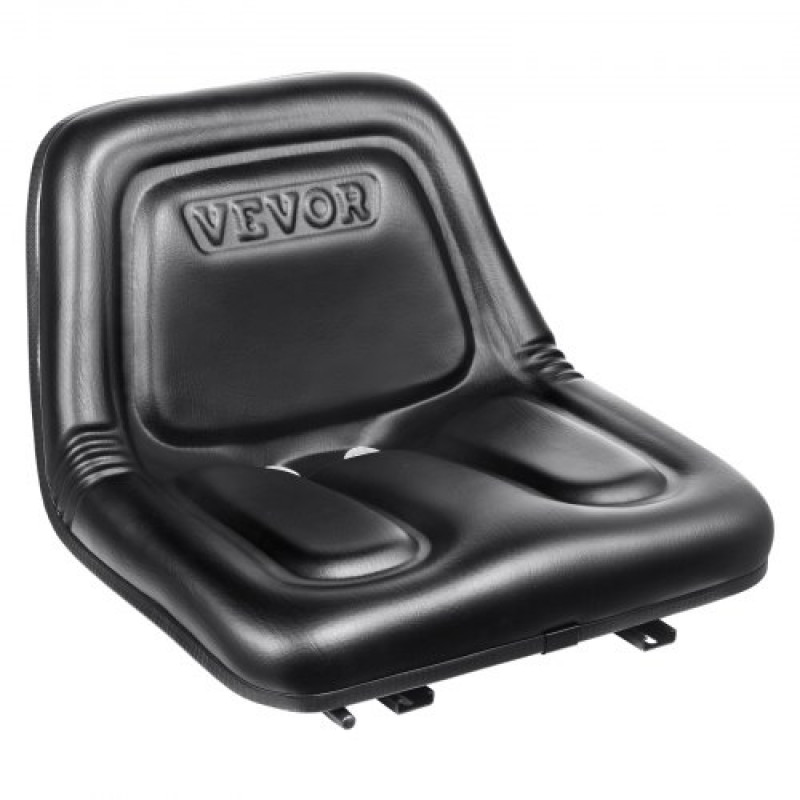 VEVOR Asiento Universal para Carretilla Elevadora Asiento de Tractor con Microinterruptor Orificios de Drenaje Ranura Extendida 160-340 mm Asiento Cómodo para Cargadora Excavadora Cortacésped