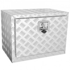 VEVOR Caja de Herramientas para Camión 61x33,5x40,5 cm Caja de Bastidor Inferior Caja de Almacenamiento de Aleación de Aluminio Montaje Inferior con Cerradura y Llaves para Remolques, Camionetas