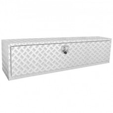 VEVOR Caja de Herramientas para Camión 152,4x43x46 cm Caja de Bastidor Inferior Caja de Almacenamiento de Aleación de Aluminio Montaje Inferior con Cerradura y Llaves para Remolques, Camionetas