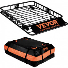 Portaequipajes de Techo con Bolsa de Transporte Impermeable 1305x915x127 mm Portaequipajes Universal de Carga Máxima de 90,7 kg para Transportar Equipo, Equipaje, Bicicletas de SUV, Camiones