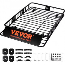 Portaequipajes de Techo 1630x990x152 mm Portaequipajes Universal de Carga Máxima de 90,7 kg para Transportar Equipo, Equipaje, Bicicletas de SUV, Camiones, para Cámping, Viajar Familiar