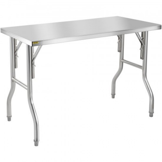 Koop Voorbereidingstafel Keukenwerktafel 1220 x 610 x 850 mm RVS werktafel 300 kg capaciteit RVS tafel