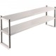 Comprar Estante doble de acero inoxidable de 2 niveles, 12" x 36" para mesa