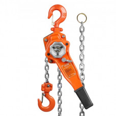 Polipasto Manual de Cadena de Palanca Elevación de 1,4 m Polipasto de Trinquete de Acero Capacidad de 0,75 T Polipasto de Palanca Gancho de Rotación 360° con Freno de Doble Trinquete para Garaje