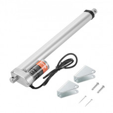 VEVOR Actuador Lineal de 12 V, Actuador de Movimiento Lineal de 300 mm 220 lbs/1000 N 14 mm/s con Soporte de Montaje y Protección IP54 para Muebles, Sistemas de Automatización, Equipos Mecánicos