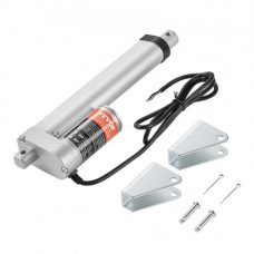 VEVOR Actuador Lineal de 12 V, Actuador de Movimiento Lineal de 150 mm 220 lbs/1000 N 14 mm/s con Soporte de Montaje y Protección IP54 para Muebles, Sistemas de Automatización, Equipos Mecánicos