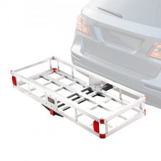 VEVOR Portador de carga con montaje de enganche 49.4x22.4x7.1 en aluminio de 500 lb para receptor de 2