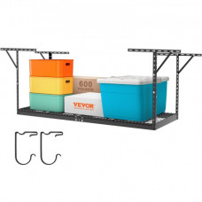 VEVOR Estante de almacenamiento de garaje ajustable superior de 36 x 96 pulgadas, estante de techo de 600 libras, negro