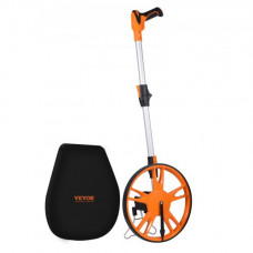 VEVOR Odómetro de Rueda para Medición de Distancia Diámetro de Rueda de 317,5mm Topómetro Medición de Distancia Mango Telescópico de 100-40cm Rango de Medición de 99999,9 pies con Mochila para Caminos