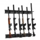 Comprar Estante Vertical para Armas con 6 Ranuras Estante para Armas de Metal Carga de 81,6 kg Soporte de Pared para Armas de Fuego Almacenamiento en Cabina, Escopetas, Oficina en Casa, Tienda de Caza