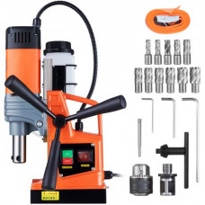 Taladro de Núcleo Magnético 1300W Taladrador Magnético Profesional 13000N 810rpm Taladro Magnético Portátil Profundidad 50mm Diámetro de Perforación 40mm Sistema de Perforación Electromagnética