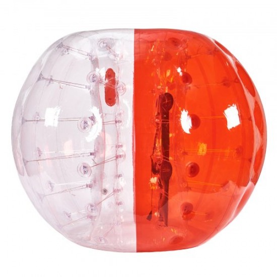 Comprar Bola de Choque Inflable Bola de Choque de Parachoques 1,5 m x 1,2 m Bola de Colisión Humana Bola de Rebote de Burbuja de Cuerpo de PVC Transparente + Bola de Parachoques Inflable Roja