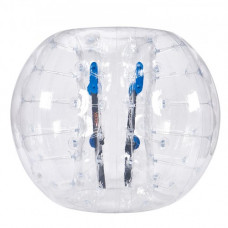 VEVOR Bola de choque inflable Bola de choque de parachoques 1 pieza 1,5 m x 1,2 m Bola de colisión humana Bola de rebote de burbujas de cuerpo de PVC Bola de parachoques inflable transparente