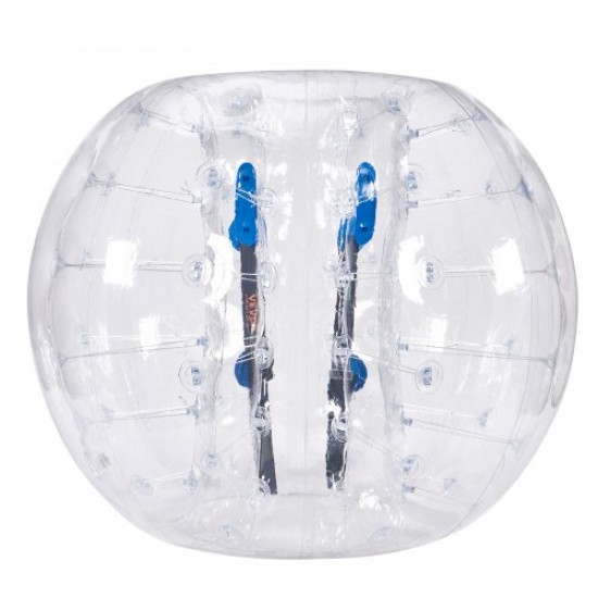 Comprar Bola de choque inflable Bola de choque de parachoques 1 pieza 1,5 m x 1,2 m Bola de colisión humana Bola de rebote de burbujas de cuerpo de PVC Bola de parachoques inflable transparente