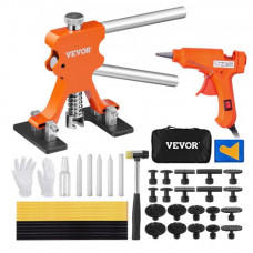 VEVOR 46 PCS Kit de Reparación de Abolladuras sin Pintura con Desabollador de Oro Pistola de Pegamento Caliente Barras de Pegamento Kit de Desabollador de Coche para Eliminación de Abolladuras de Auto