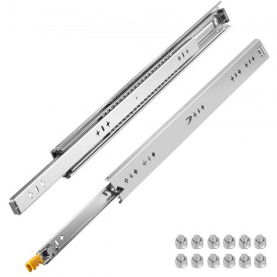 Buy Drawer Slides 2PCS Drawer Rails 61x5.3x1.92cm Drawer Runners Cold Rolled Steel Load 113kg Drawer Slides Side Rails for Drawers with Ball Bearing