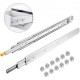 Buy Drawer Slides 71.1 cm, Drawer Rails 227 kg, Drawer Tracks Drawer Slides Ball Bearing Side Drawer Slides Telescopic Drawer Slides Silver