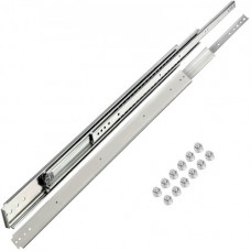 Guía para Cajones 86,36 x 7,6 x 1,9 cm Rieles Para Cajones Extracción Total 172,72 cm Carril para Cajón Acero Laminado en Frío Corredera para