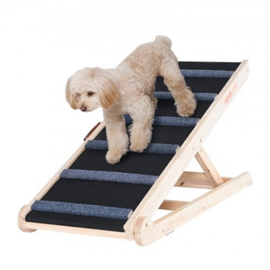 Koop Hondenramp 1050 mm lengte antislip opvouwbare oprit voor kleine/grote honden Verstelbare hoogte 6 niveaus 35-65 cm Geschikt voor bed, bank, autotoegang, binnen, buiten