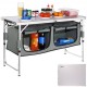 Comprar Mueble de Cocina para Camping 120x47x70 cm Armario de Camping Plegable Portátil Estructura cocina para acampar con Barbacoa Pícnic