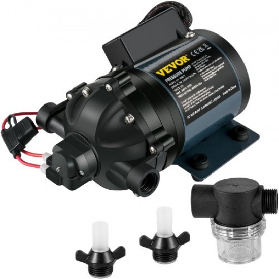 Buy Car Wash Pump 240W High Pressure Water Washer Pump 12V Water Pump Kit 7 GPM Lift Height 3m with 2 Female and 1 Male 1/2" Threads for RV Vehicle Boat Yacht