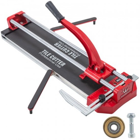 Buy 3/5 Inch Heavy Duty Tile Cutter with Red Cap 24 Inch Cutting Double Rails & Brackets