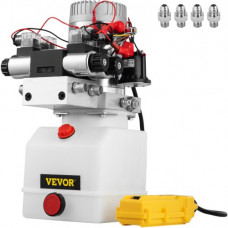 VEVOR Bomba Hidráulica 12V Cilindro Hidráulico 4.5L Bomba Hidráulica Remolque Tanque de Doble Acción Cilindro Hidráulico para Coche Bomba Hidráulica con Efecto Doble