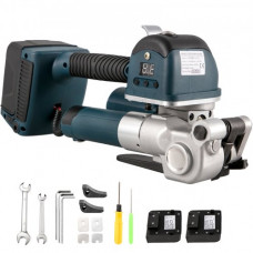 VEVOR Máquina Portátil de Embalaje de Paquetes Ancho de Flejado 10-19 mm, Herramienta Neumática de Flejado para PP y PET Espesor de Flejado 0,5-1,2 mm Máquina Neumática de Flejado Tensión 400-3500N