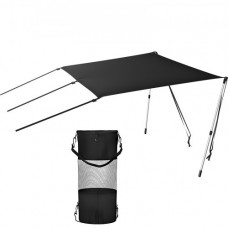 Cubierta Superior para Barco 6' x 5' Bimini Top Acero Inoxidable 3 kg Cobertor para Barco Bimini Top Lona 1,83 x 1,52 m Cubierta de Bota con Marco Tela Oxford 600D Parasol para Barco