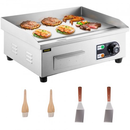 Koop gasgrill keukengrill elektrische bakplaat 2500 W roestvrij staal grillplaat 54 x 30 cm elektrische barbecue 50-300 °C