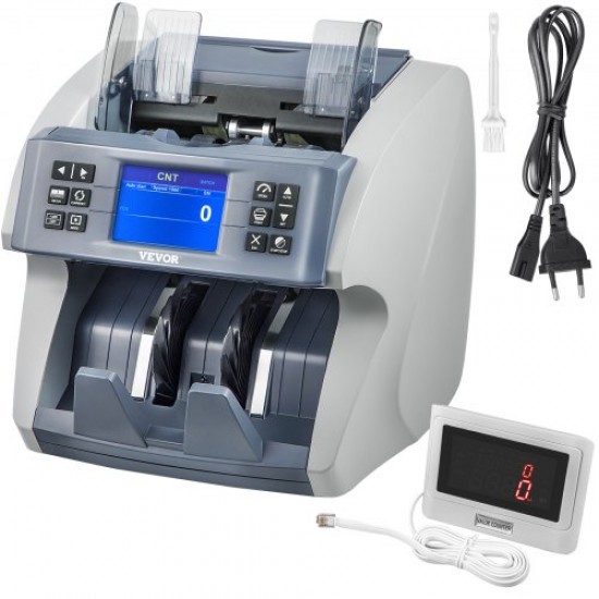 Buy Money Counter >800 pcs/min Counterfeit Bill Detector Note Size Cash Counter 7kg 500 notes Bill Counter Includes Counterfeit Bill Detection