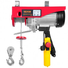 Polipasto Eléctrico de Cable Capacidad de 600kg Polipasto 1150 W con Mando a Distancia Inalámbrico 10 m/min Altura de Elevación 12m Cable Único Motor de Cobre Puro para Garajes Almacenes Plantas