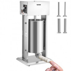 Embutidora de Salchichas Eléctrico de Acero Inoxidable 15 L 4 Tubos 260 W