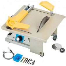 Hoja de Sierra de Mesa de Precisión Bricolaje, Carpintería Corte Pulido Talla 220 V, Mesa de Banco Portátil 350 W, Máquina de Tallado de Pulido de Corte de Carpintería Velocidad 0-10,000 rpm