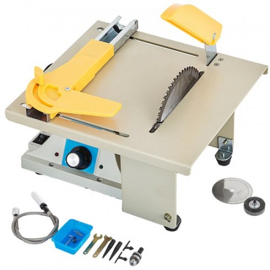 Buy DIY Precision Table Saw Blade, Woodworking Cutting Polishing Carving 220V, 350W Portable Bench Table, Woodworking Cutting Polishing Carving Machine Speed 0-10,000 rpm