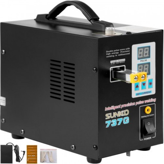 Buy Portable Pulse Welder, 737G 220V/50Hz Battery Pulse Spot Welder, 50 - 800A Thickness 0.05 - 0.2mm Spot Welding Machine with Welding Pressure 200 - 700g