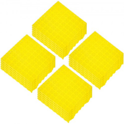 VEVOR Baldosas de garaje para enclavamiento 11,8x11,8x0,5 pulgadas 25 piezas Amarillo