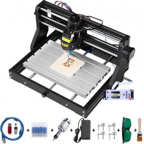 Cnc 3018 Pro Cnc 3018 2500mw Máquina CNC Grabador Láser para Madera Cuero Plástico