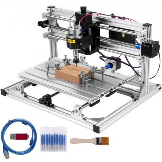 Comprar Máquina de Grabado CNC 3018 DIY, Tablero de Control GRBL, Máquina de Grabado Láser, Recorrido de Trabajo: 11,8"x7,1"x1,8", Máquina CNC Láser de 3 Ejes Refinados, con Varillas de Extensión de 5mm