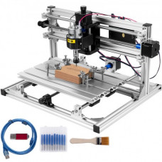 VEVOR Máquina de Grabado CNC 3018 DIY, Tablero de Control GRBL, Máquina de Grabado Láser, Recorrido de Trabajo: 11,8