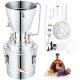 Buy Distill Alcohol Distiller for Home Use with Water Pump 6.8-8W 70L Capacity Stainless Steel Distillation Kit