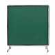 Comprar Cortina de Soldadura con Marco, 1,8x1,8 m Pantalla de Protección de Soldadura de Vinilo Ignífugo con 4 Ruedas Giratorias 2 con Cerradura, Cortina Móvil Profesional para Taller, Industria, Verde