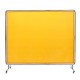 Comprar Cortina de Soldadura con Marco 1,8x2,4m Pantalla de Protección de Soldadura de Vinilo Ignífugo con 4 Ruedas Giratorias 2 con Cerradura, Cortina Móvil Profesional para Taller, Industria, Amarillo