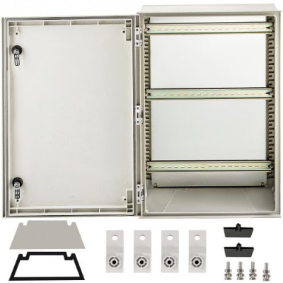 Caja eléctrica de fibra de vidrio VEVOR, montaje en pared de 23,6x15,7x9,1