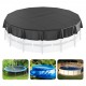 Comprar Cubierta Redonda para Piscina 4,57m Cubierta de Seguridad para Piscina Elevada Cobertor de Seguridad de Invierno de PVC Impermeable Resistente al Sol con Cordón para Protección de Piscina, Negro