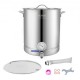 Comprar Fermentador de Cerveza Tanque de Fermentación de Cerveza de Acero Inoxidable 60,6 L Base de Olla de 3 Capas Kit de Preparación Profesional con Termómetro Válvula de Bola Asas de Tapa Cervecería