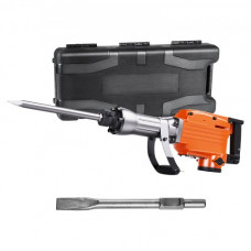 Martillo de Demolición 2200W 66J 1350BPM Martillo Eléctrico con Cable 1-1/8" con 2 Cinceles Reemplazables Mango Giratorio 360° Rompe Hormigón Antivibración para Cincelar Construcción Fontanería