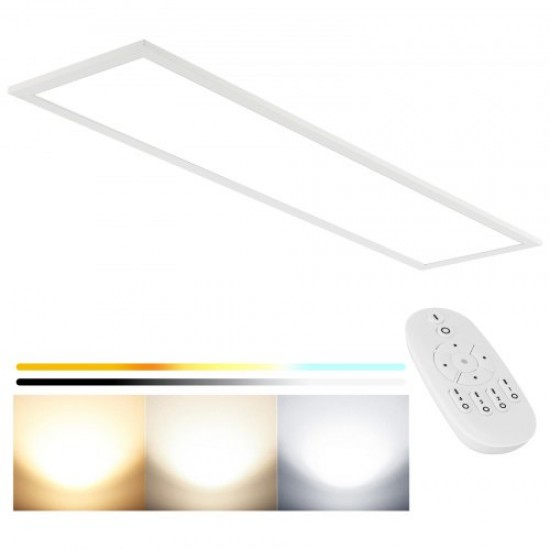 Comprar Luz de Techo Plafón LED con Control Remoto 1000x250x45 mm Panel de Luz LED 3000 lm 30 W Regulable Temperatura de Color Ajustable 2700 K-6500 K para Hogar Oficina Escuela Comedor Tienda