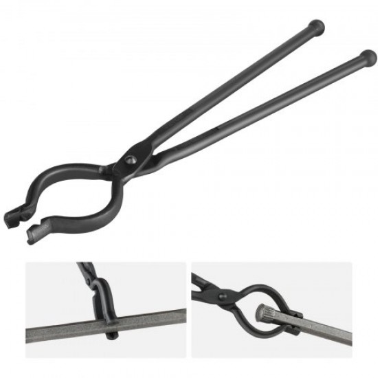 Buy Blacksmith Tongs 46cm Carbon Steel V-Shaped Blacksmith Tongs