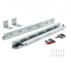 VEVOR Guías para cajones, 6 pares de guías de bolas para cajones 533,4 mm Cierre suave y silencioso 45,4 kg Riel guía de acero de montaje lateral inferior con cerradura para gabinete de cocina